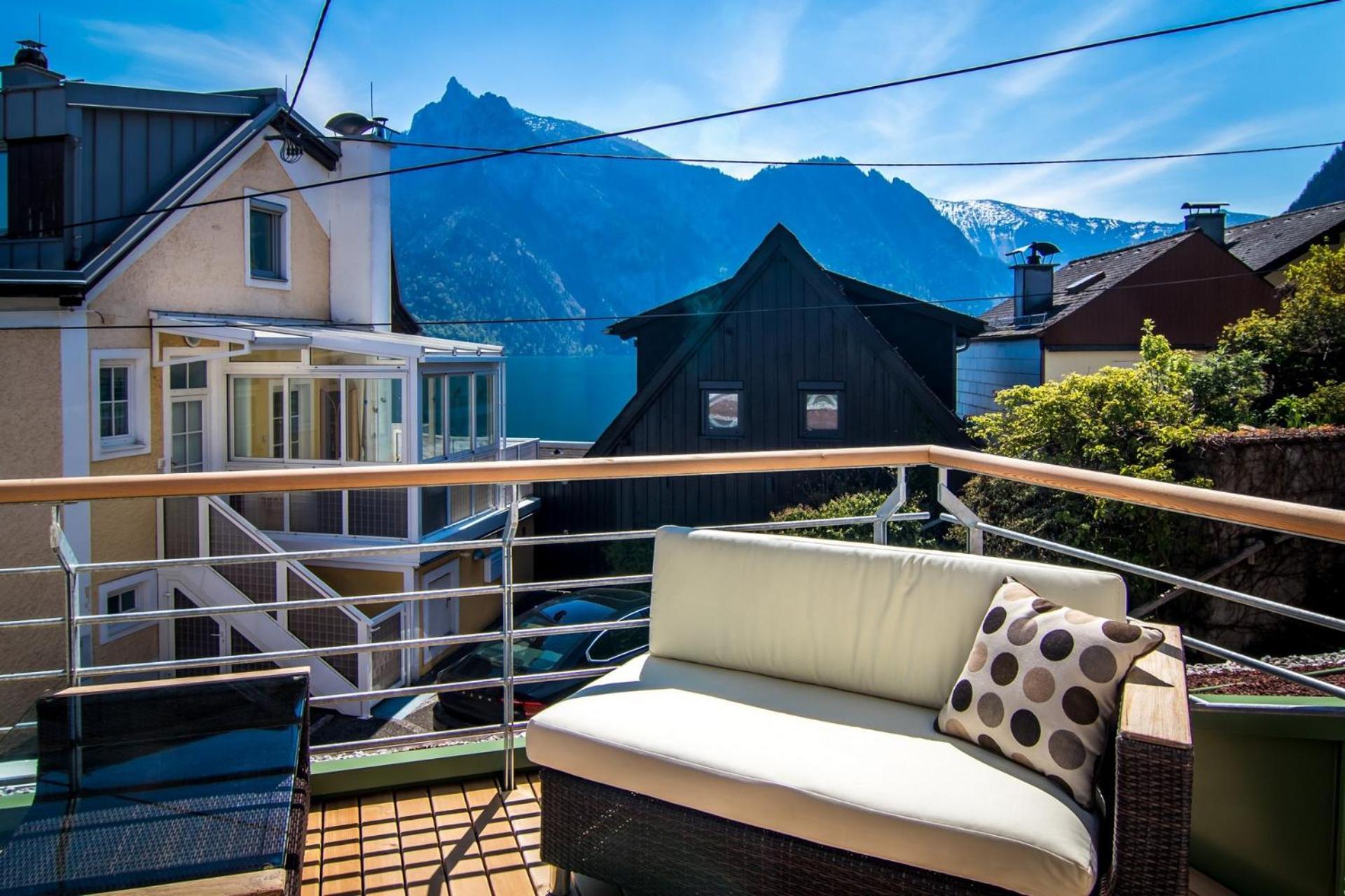 Apartamento Baadhaus Traunkirchen Exterior foto