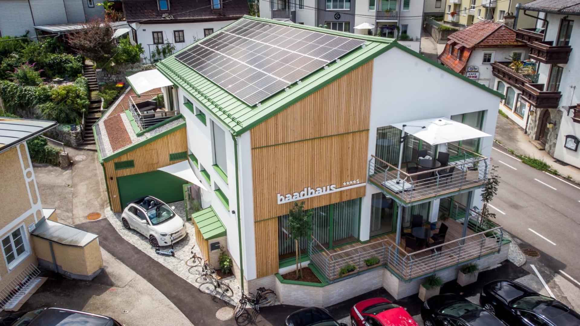 Apartamento Baadhaus Traunkirchen Exterior foto